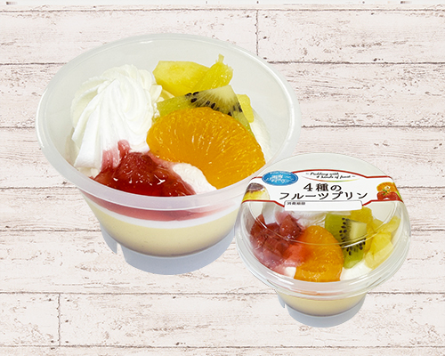 ４種のフルーツプリン